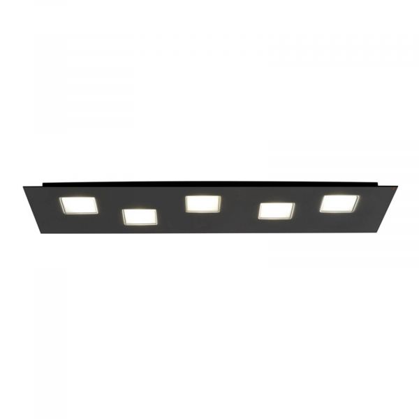  Fabbian Fabbian 70 cm Long Quarter Led Ceiling Lamp, Black 