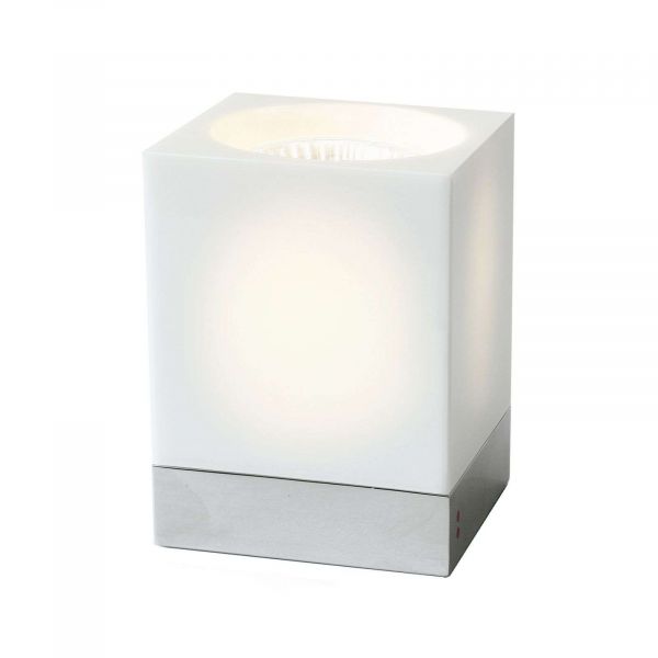  Fabbian Fabbian Cubetto Table Lamp Gu10 Chrome/white 