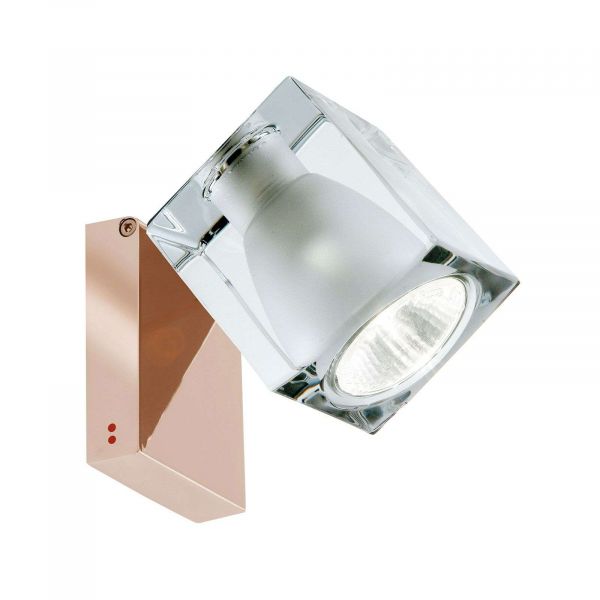  Fabbian Fabbian Cubetto Wall Lamp Gu10 Copper/clear 
