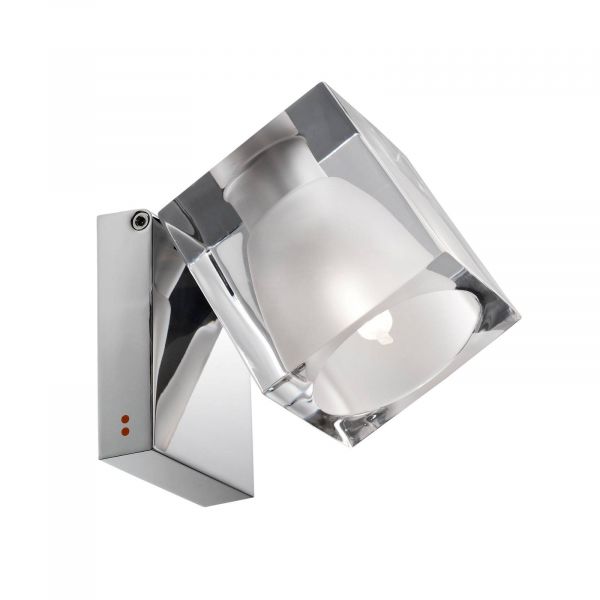  Fabbian Fabbian Cubetto Wall Light G9 Chrome/clear 