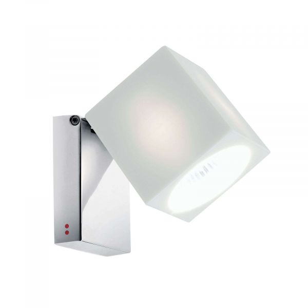  Fabbian Fabbian Cubetto Wall Light Gu10 Chrome/white 