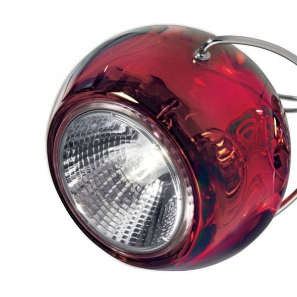  Fabbian Fabbian Elegant Beluga Colour Designer Hanging Light Red 