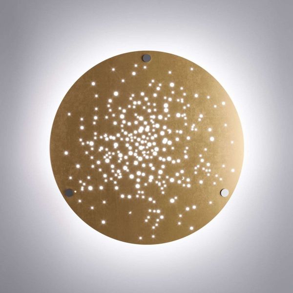  Fabbian Fabbian Lens Led Wall Light ø 60 Cm Bronze 