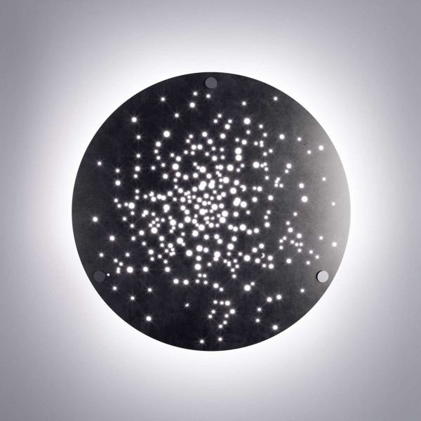  Fabbian Fabbian Lens Led Wall Light ø 60 Cm Burnished 