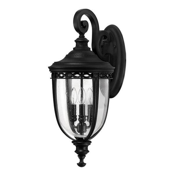  Feiss Feiss English Bridle Wall Lantern Ip44 ø 26.7 Cm Black 