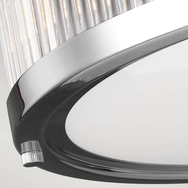  Feiss Feiss Led Ceiling Light Paulson Ip44 Chrome ø 38.1 Cm 