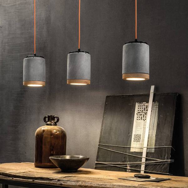  Ferroluce Ferroluce C988 Pendant Light In Scandinavian Style Cement 