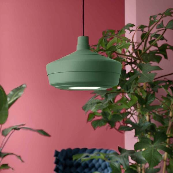  Ferroluce Ferroluce Churuata Pendant Light, Ceramic, Forest Green 