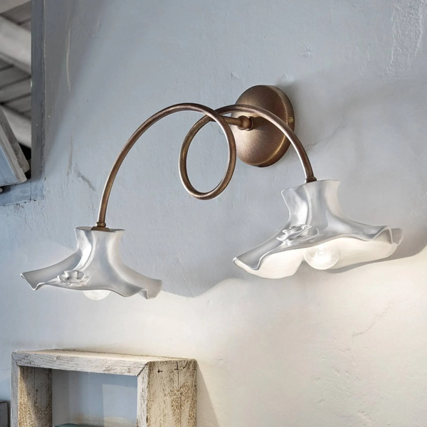  Ferroluce Ferroluce Eleonora Wall Light, 2-bulb 