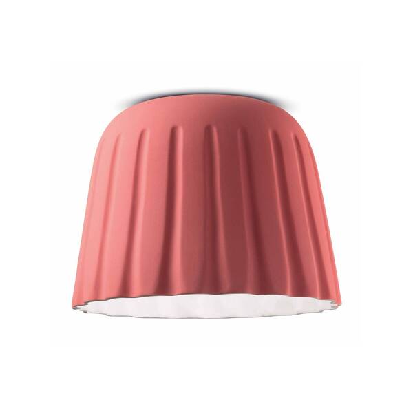  Ferroluce Ferroluce Madame Gres Ceramic Ceiling Light Height 29 Cm, Pink 
