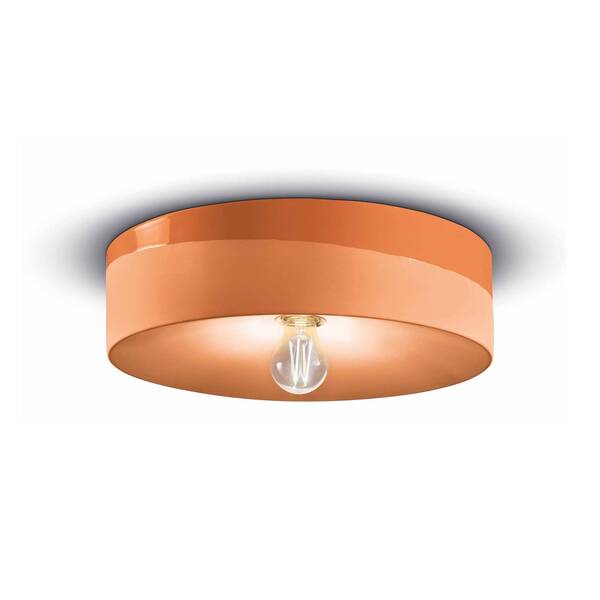  Ferroluce Ferroluce Pi Ceiling Light, Glossy/matt, ø 40 Cm Orange 