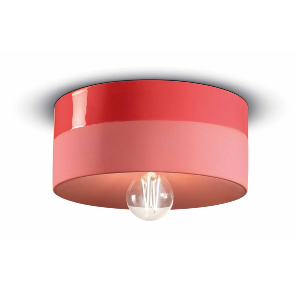  Ferroluce Ferroluce Pi Ceramic Ceiling Lamp Glossy/matt ø 25 Cm Red 