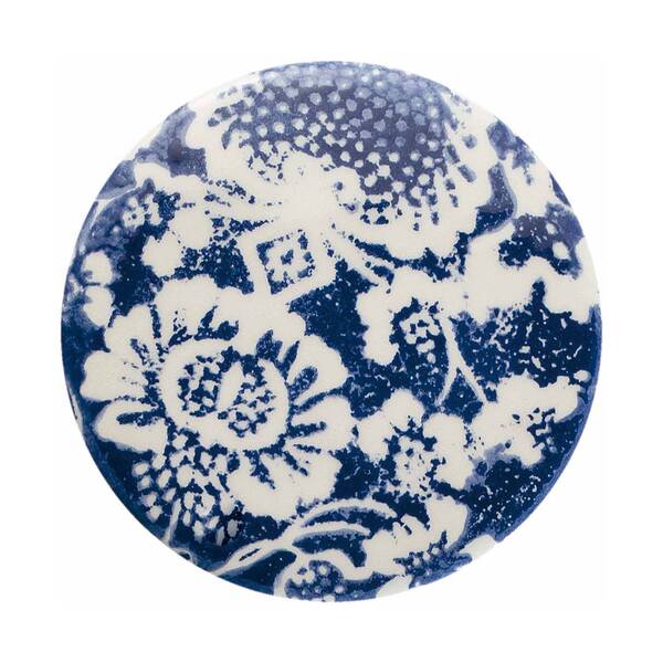  Ferroluce Ferroluce Pi Hanging Lamp, Floral, ø 5.5 cm, Blue/white 