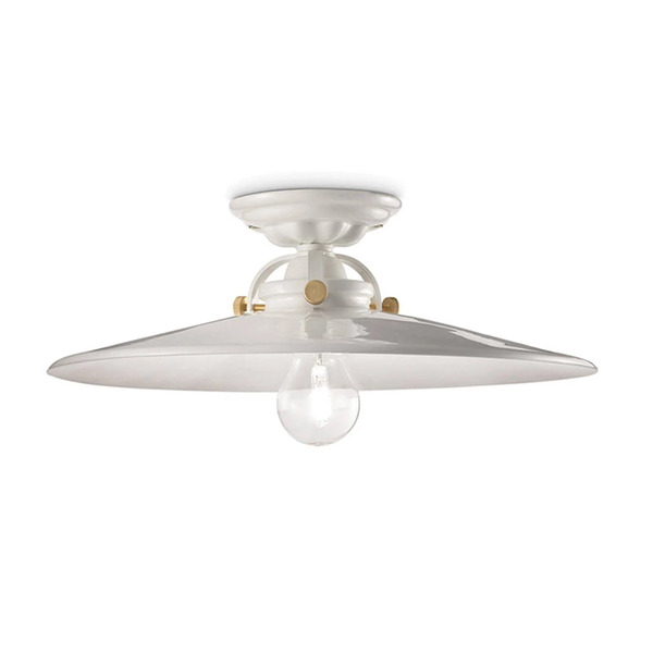  Ferroluce Ferroluce Retro Ceiling Light C105 White 