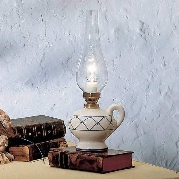  Ferroluce Ferroluce Rustico Table Lamp In Country House Style 
