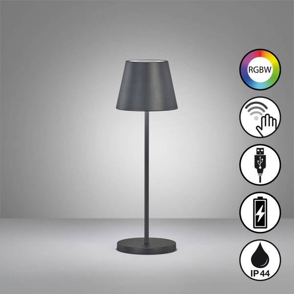  Fh Lighting Fh Lighting Cosenza 2.0 Led Battery Table Lamp 34 Cm Black 