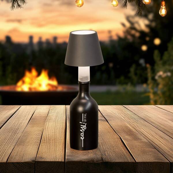  Fh Lighting Fh Lighting Fiocco Led Bottle Lamp, Sand Grey, Cct, Ip54, Dimmable 