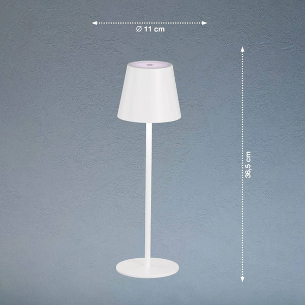  Fh Lighting Fh Lighting Led Table Lamp Viletto, White, Ip54 