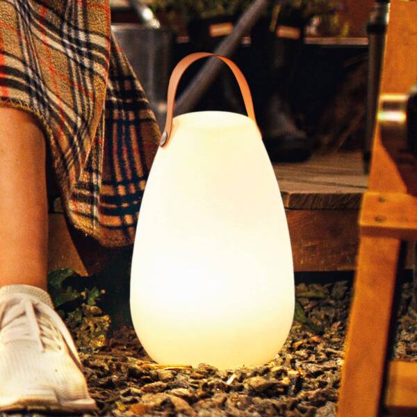  Fh Lighting Fh Lighting Ruby Led Rechargeable Table Lamp, ø 18 Cm, White, Ip44, Rgb Dimmable 