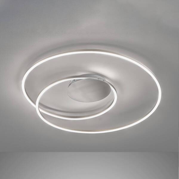  Fischer & Honsel Fischer & Honsel Holy Led Ceiling Lamp, Nickel, ø 68 Cm, Remote Control, Cct 
