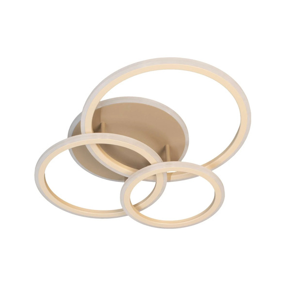  Fischer & Honsel Fischer & Honsel Led Ceiling Lamp Gelder, 60 Cm, Greige/sand, Rgbw, Cct 
