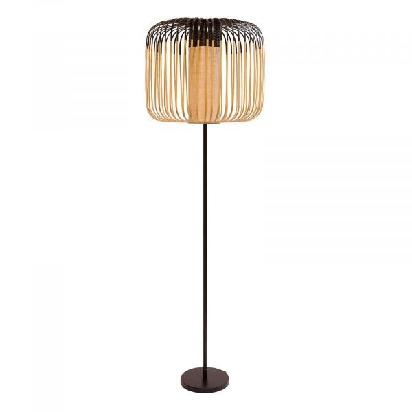  Forestier Forestier Bamboo Light Floor Lamp One-bulb Black 