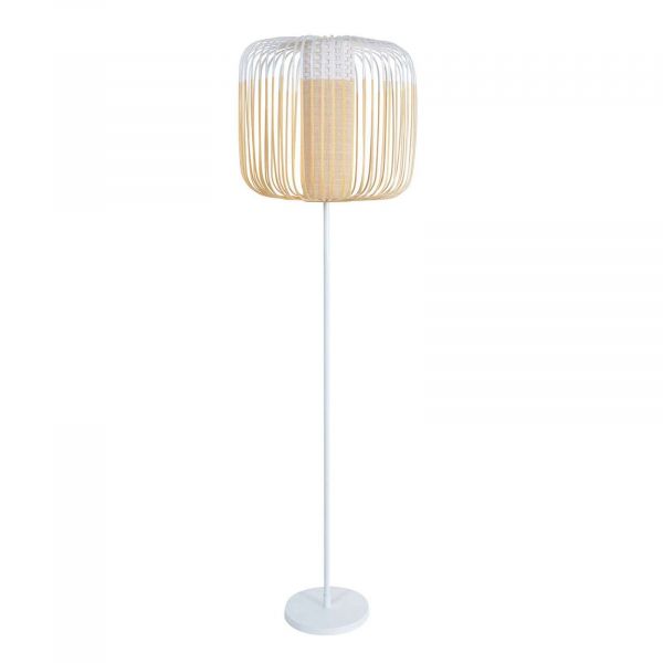  Forestier Forestier Bamboo Light Floor Lamp One-bulb White 