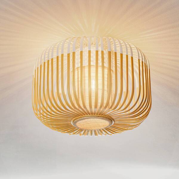  Forestier Forestier Bamboo S Ceiling Light, ø 35 Cm, White 