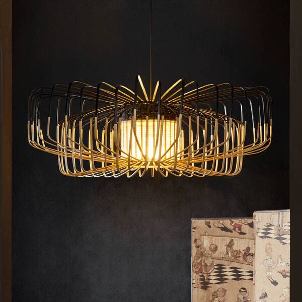  Forestier Forestier Bamboo Xxl Up&down Pendant Black/natural 