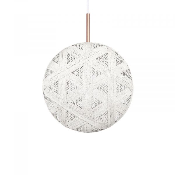  Forestier Forestier Chanpen M Hexagonal Hanging Lamp, White 