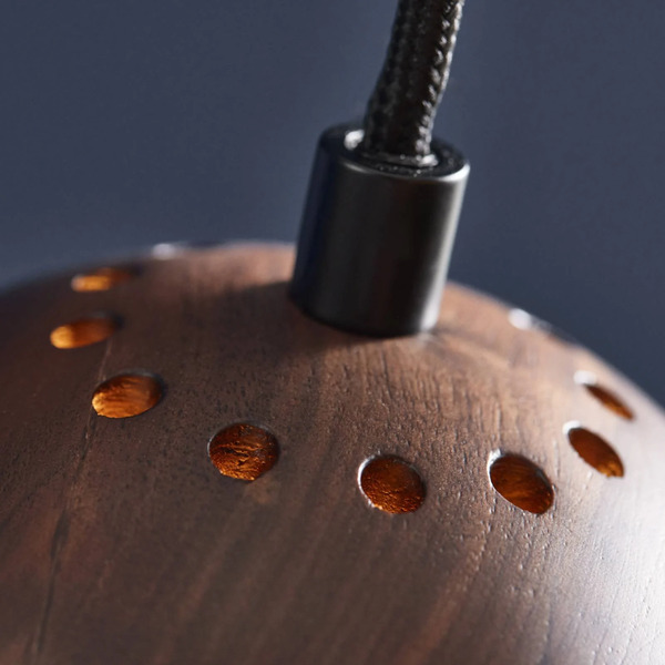  Frandsen Frandsen Ball Pendant Light, Walnut, ø 12 Cm, Wood 
