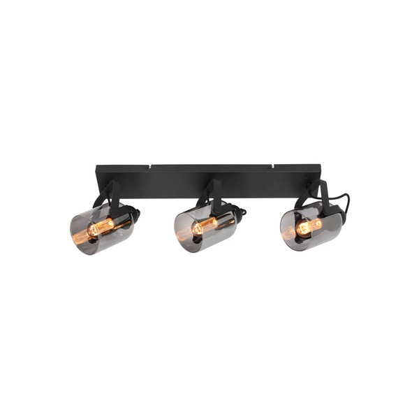  Freelight Freelight Fumoso Downlight, Length 61 Cm, Black/grey, 3-bulb. 