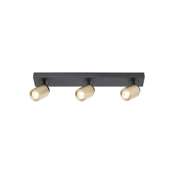  Freelight Freelight Razza Downlight, Black/gold, Length 61 Cm, 3-bulb. 