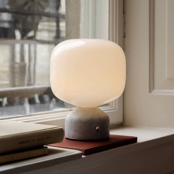  Gejst Gejst Led Rechargeable Table Lamp Meemo, White Marble, Glass, Usb 