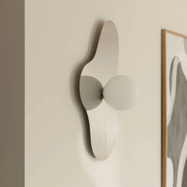  Globen Lighting Globen Lighting Illusion Wall Light, Chrome, Glass, 60 Cm 