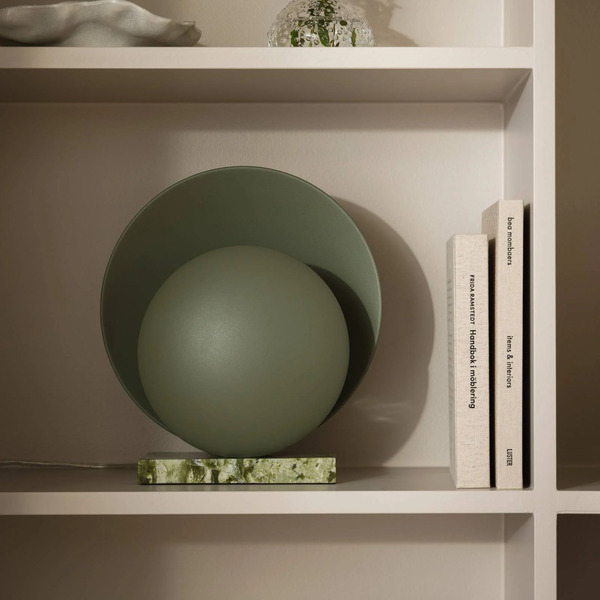  Globen Lighting Globen Lighting Orbit Table Lamp, Green, Marble, Height 32 Cm 