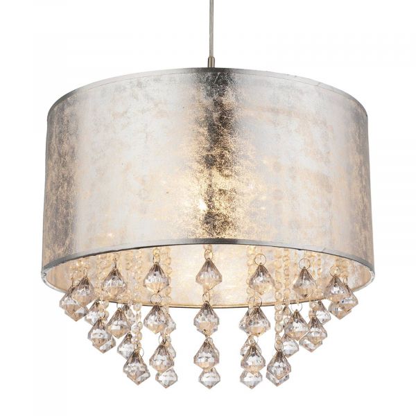  Globo Globo Amy - Silver Fabric Hanging Light Hanging Elements 
