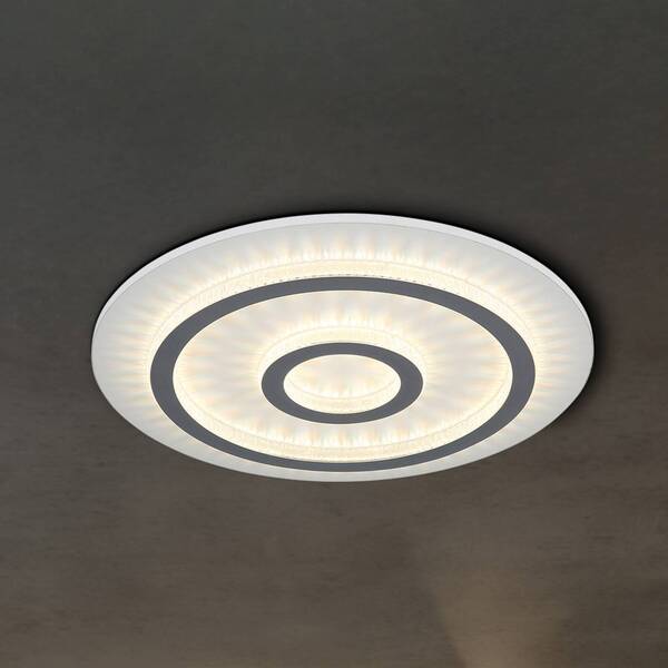  Globo Globo Jayden Led Ceiling Light, White/anthracite, Cct, Dimmable 