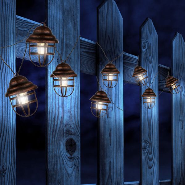  Globo Globo Lina Solar String Lights With 8 Lanterns 