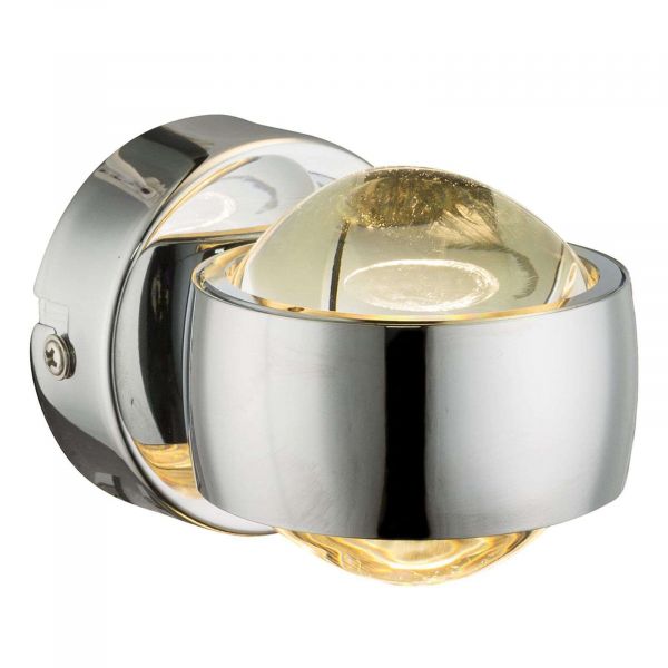  Globo Globo Randi Led Wall Light In Chrome 