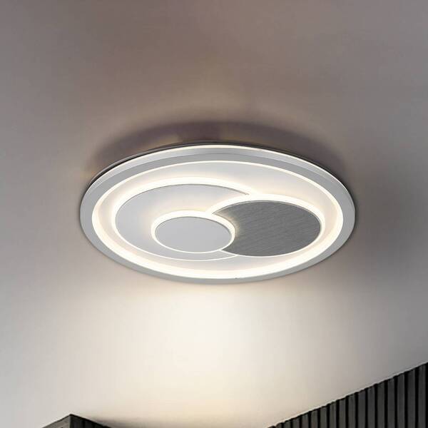  Globo Globo Ruiz I Led Ceiling Light, White/silver, ø 48 Cm, Cct 