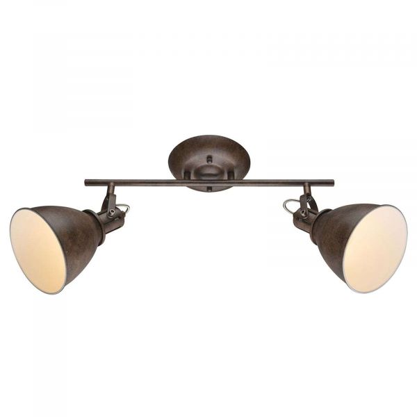  Globo Globo Rusty Brown Giorgio Ceiling Spotlight, Two-bulb 