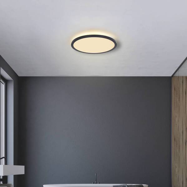  Globo Globo Sapana Led Ceiling Light, Black, Round, Dimmable 