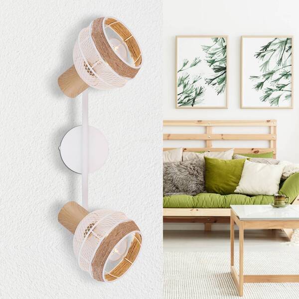  Globo Globo Widy Ceiling Light, Hemp Rope Decoration, 2-bulb 