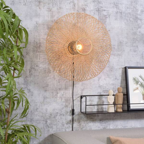  Good & Mojo Good & Mojo Cango Wall Light, Ellipse, Natural 