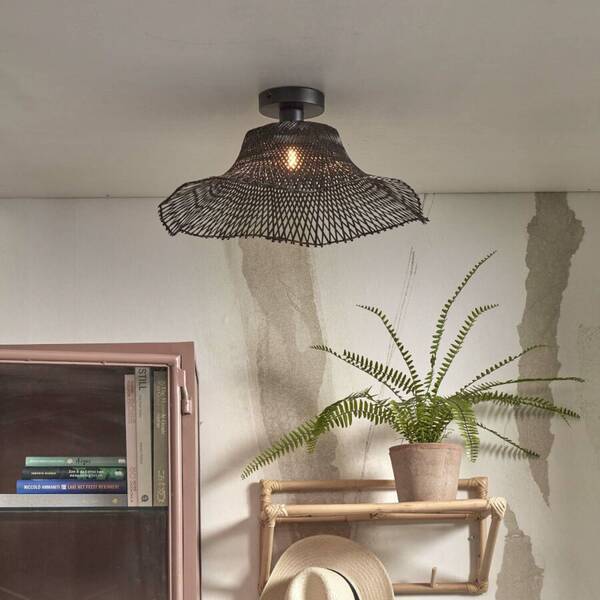  Good & Mojo Good & Mojo Ibiza Ceiling Lamp ø 50cm Black 