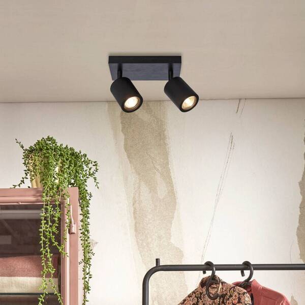  Good & Mojo Good & Mojo Java Ceiling Light, 2-bulb, Black 