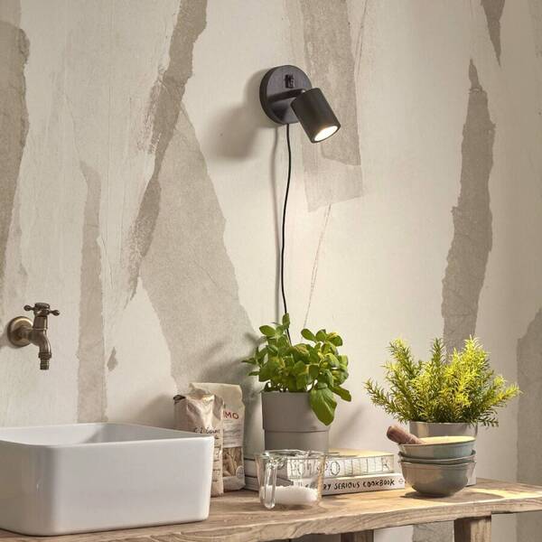  Good & Mojo Good & Mojo Java Wall Lamp, Plug, 1-bulb, Black 
