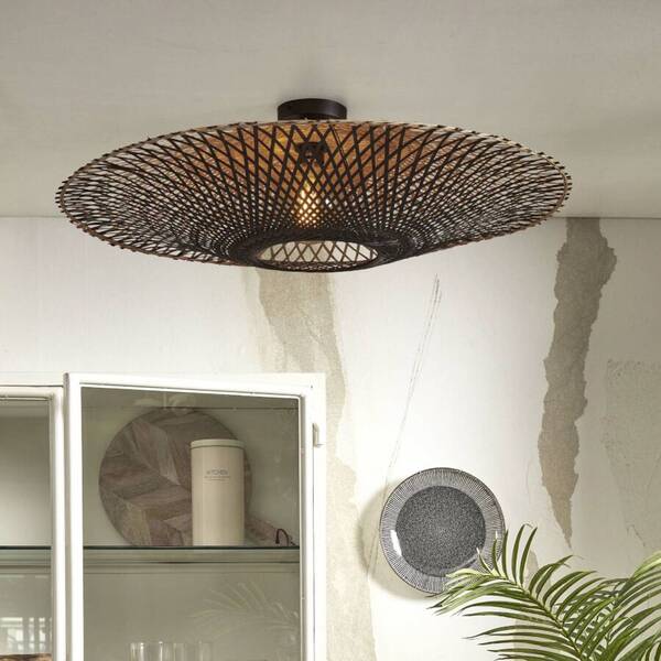  Good & Mojo Good & Mojo Kalimantan Ceiling ø20cm Black/natural 