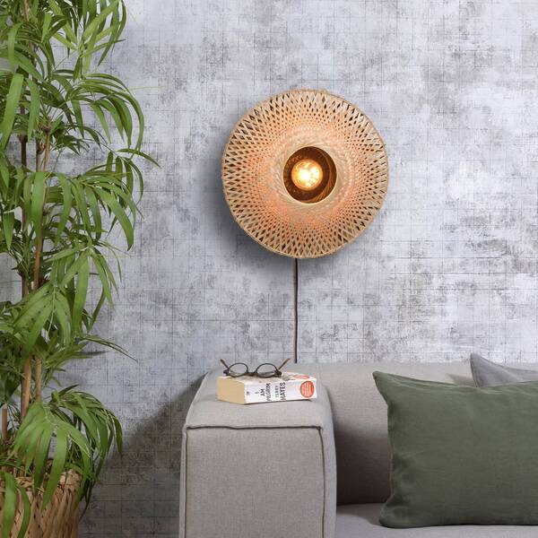  Good & Mojo Good & Mojo Kalimantan Wall, Natural/black, ø 44cm 
